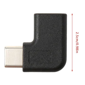 2X 90 Degree Right Angle USB Type C Male To Female USB-C Converter Adapterr