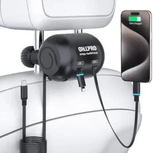 OHLPRO 2 in 1 Backseat Charger for IPhone Tablets