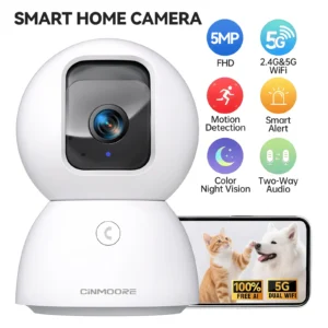 CINMOORE 5G WiFi Indoor Home Security Camera