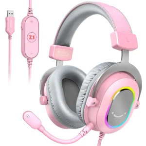 Fifine Gaming Headset with Mic Over-Ear Headphones